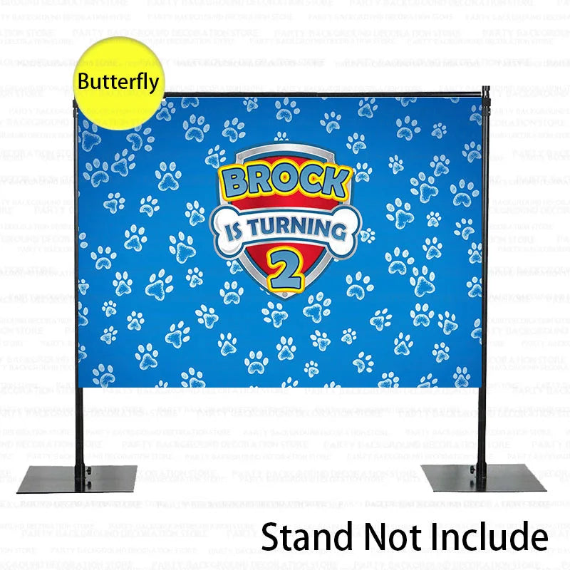 Halloween Paw Patrol Dogs Rescue Chase Marshall Skye Boys Backdrop Girls Birthday Party Decor Baby Shower Background Banner