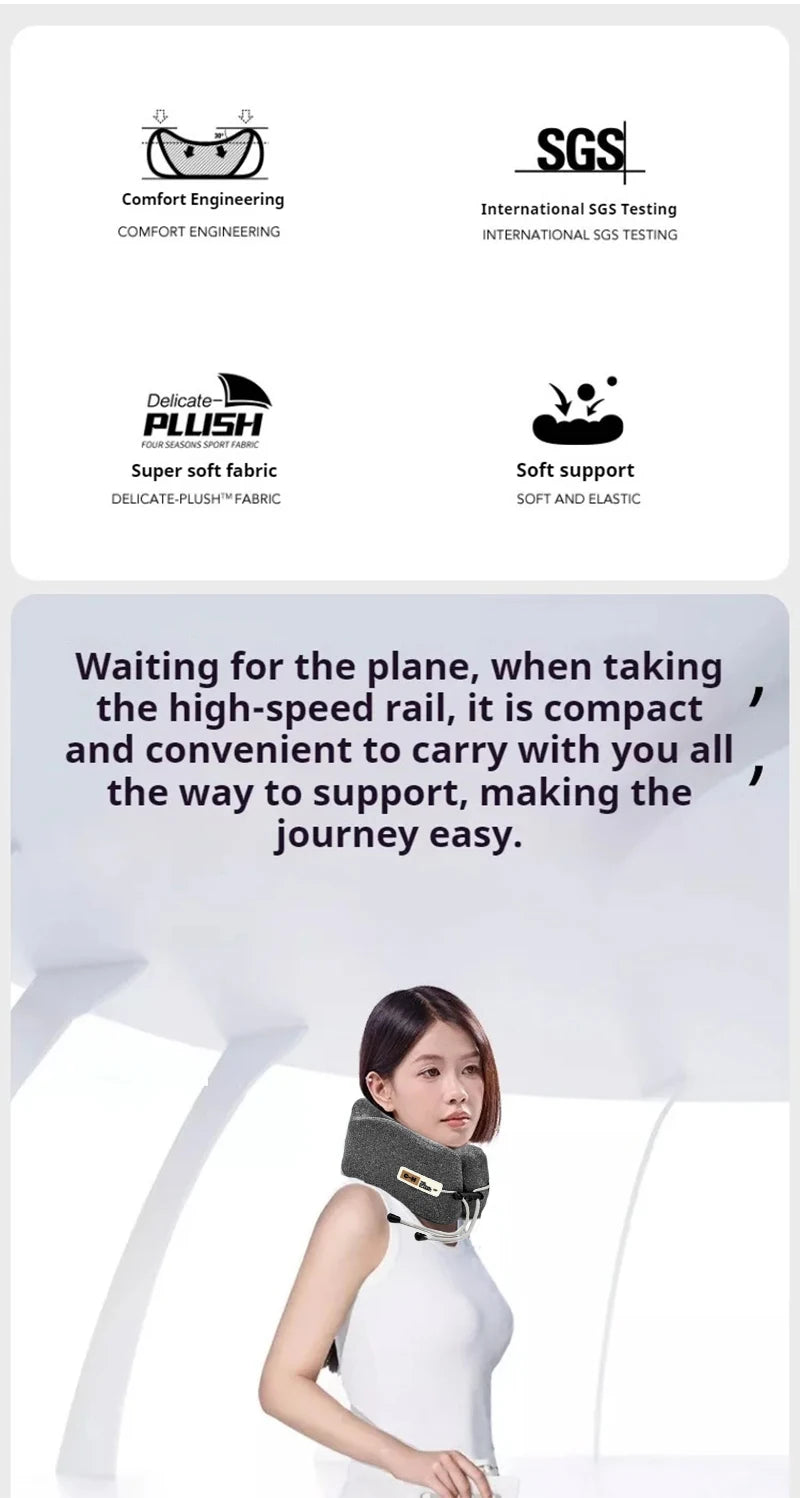 Memory Foam U-Shaped Pillow Travel Neck Support Sleeping Pillow Shoulder Rest U-Cushion Airplane Trip Neck Pillow