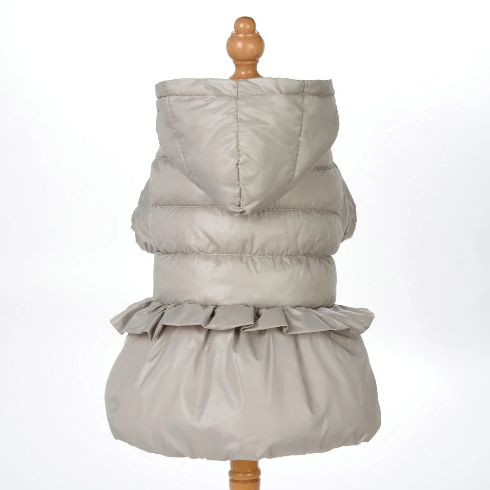 Warm Pet Clothes Cozy Hooded Button Puppy Jacket For Small Medium Dog Winter Warm Waterproof Vest Coat Costume Chihuahua Outfits