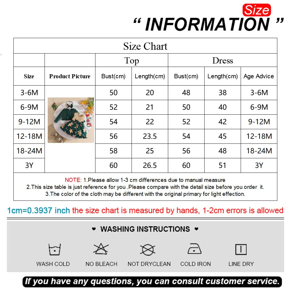 Prowow 0-3Y New Year Baby Dresses Green Velvet Coat Cardigan+Gingerbread Man Dress For Newborns My First Christmas Baby Clothes