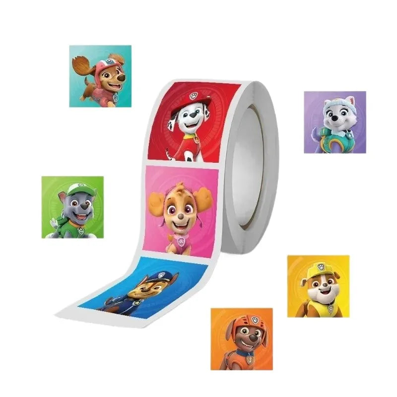 New 450PCS Paw Patrol Children's Cartoon Stickers Cute Kids Stationery Supplies School Teacher Supplies Reward Sticker Toys Gift