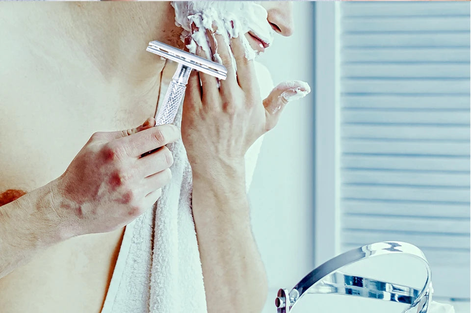 Rasoir de sécurité en acier inoxydable double bord