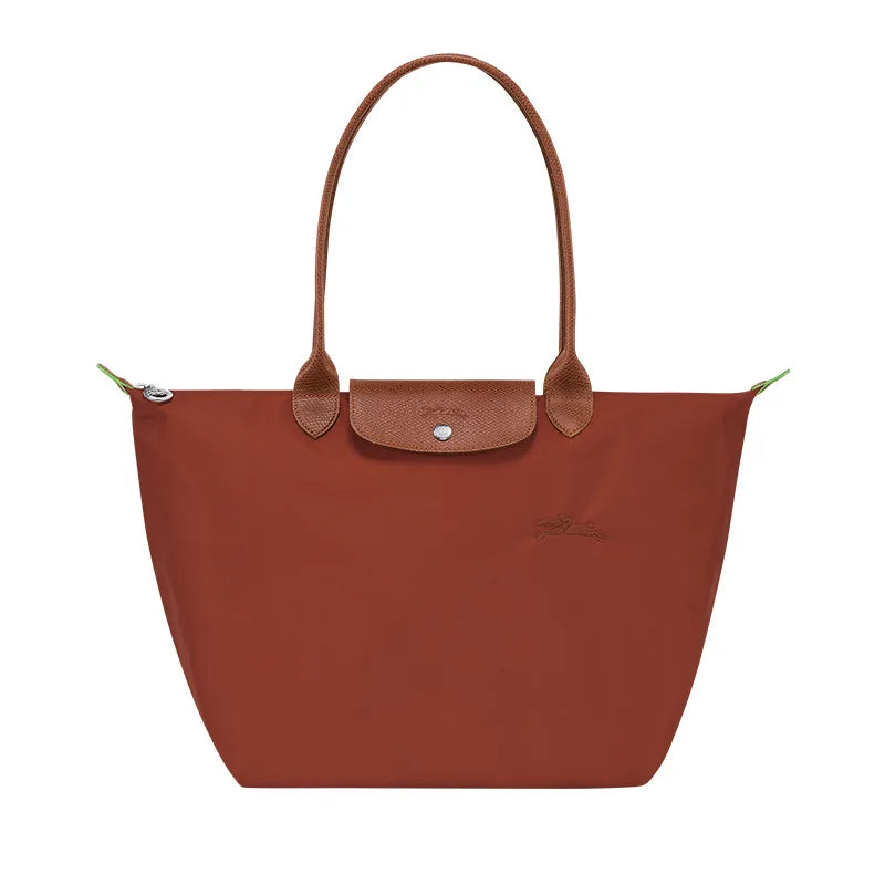 1 Women foldable hobos nylon Handbag Bags Classics Lady Tote Bag embroidered Shoulder Bags short and longchamp handles bags