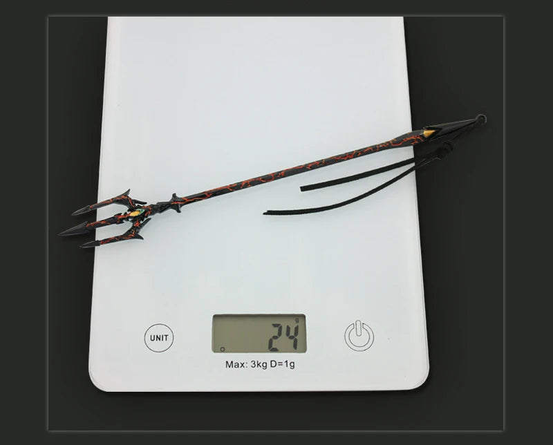 Douluo Continent Weapon Sword  Sea God trident Tang san Anime Weapons Keychain Katana Swords Samurai Weapon Model Gift Boys Toys