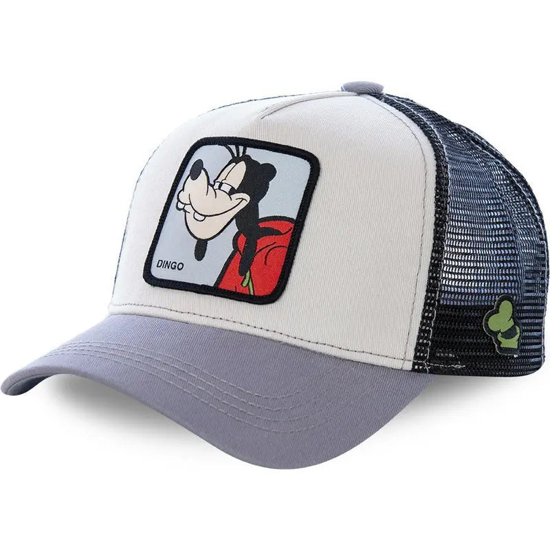 Cartoon Disney Mickey Goofy Sun Protection Baseball Casquette de baseball Kawaii Donald Duck Visière d'extérieur Chapeau de sport Chapeau de maille de camionneur réglable