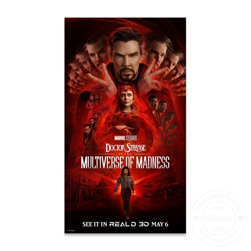 Marvel Marvel Doctor Strange In The Multiverse Of Madness New Movies Poster Films Print Canvas Paintings Room Home Decor