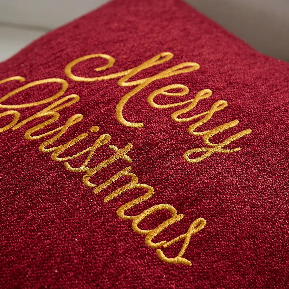 Pillow Cover Christmas Embroidered Pillow Cushion Cover Christmas Snowflake Deer 45x45cm Household Pillowcase