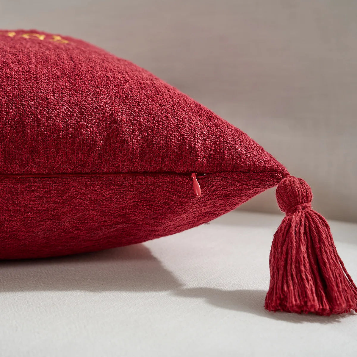 Pillow Cover Christmas Embroidered Pillow Cushion Cover Christmas Snowflake Deer 45x45cm Household Pillowcase