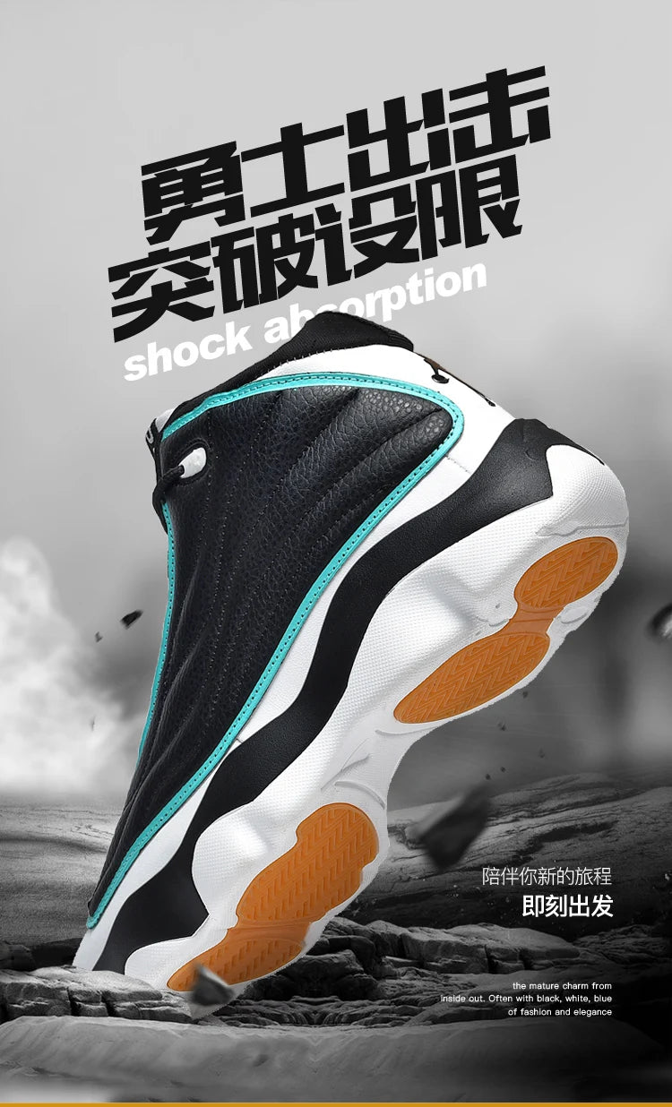 High Quality Mens Fitness Basketball Shoes Basketball Shoes Mens Sneakers Autumn High Top Anti-skid Outdoor Sneakers