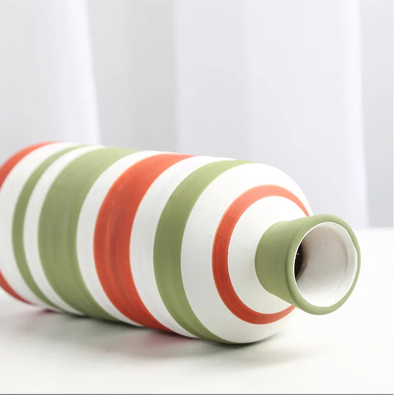 European-style ins porcelain vase decoration TV cabinet Study home decoration flowers tabletop crafts