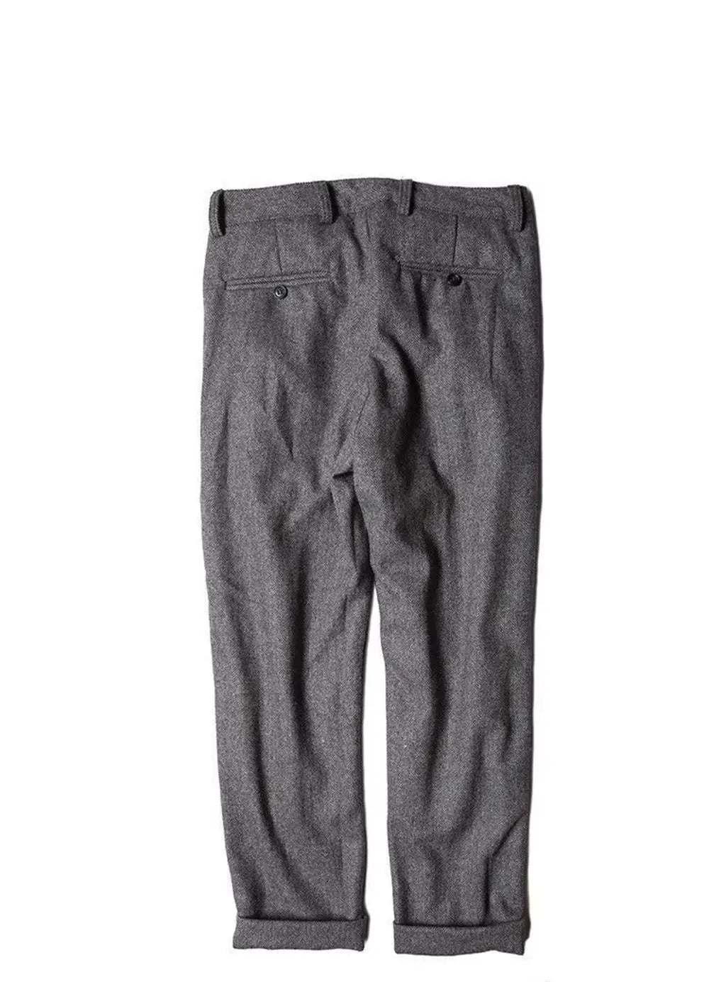 Pantalon de costume en laine style rétro