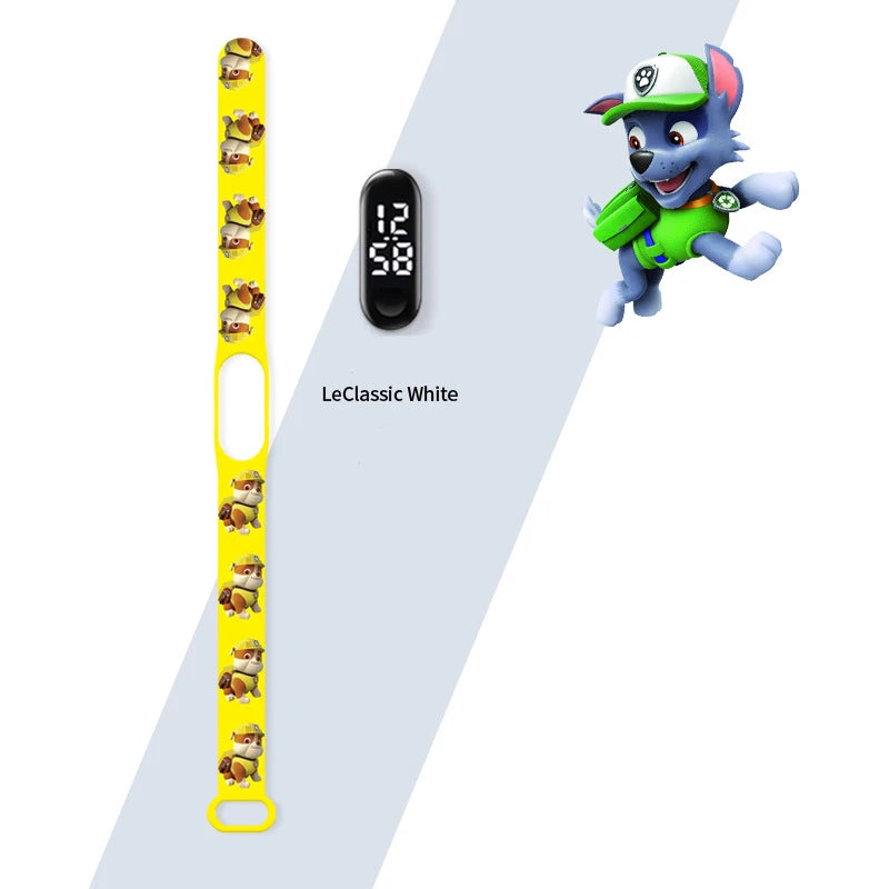 Paw Patrol Watch Anime Children's Watches Chase Marshall Rubble LED Touch Electronic Waterproof Kids Watches Birthday Gifts