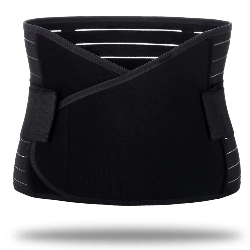 Memory Soft Rubber Bone Corset Postpartum Breathable High Fit Belly Band Adjustable Pregnant Tummy Belly Belt Wrap for Women