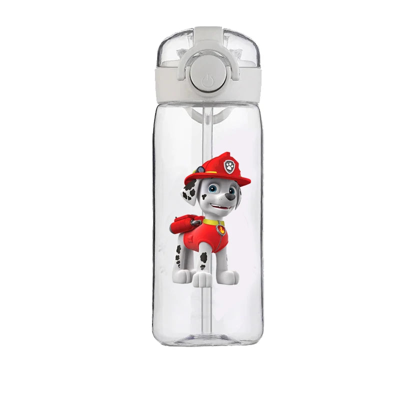 PAW Patrol Chase Cup Clear Brand High Quality Water Bottle Outdoor Sport Leak Proof Plastic School Water Bottle for Kids 400ML