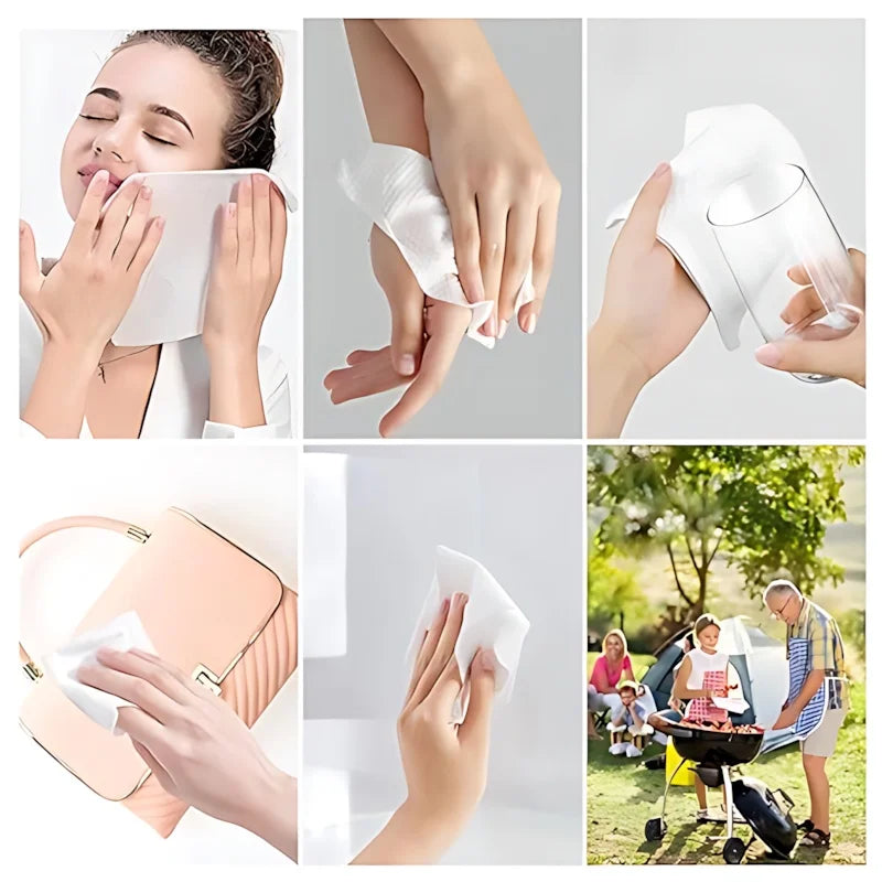 Disposable Facial Towels – 100% Cotton, Portable Individual Packs, Soft Upgrade for Travel