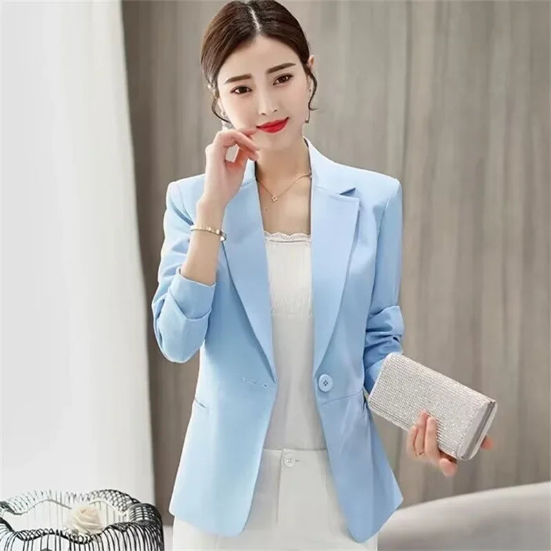 Slim Fit Women's Business Jacket Commuter StyleSmall Size Office Goddess Suit Top Casual ElegantChinese Fashion Coat