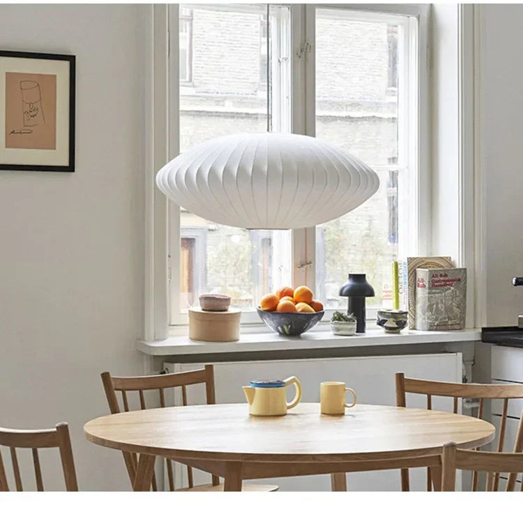 Denmark Design Bubble Silk Pendant Lamp Chandelier Suspension Hanging Light for Dining Living Room Kitchen Island Bedroom Loft