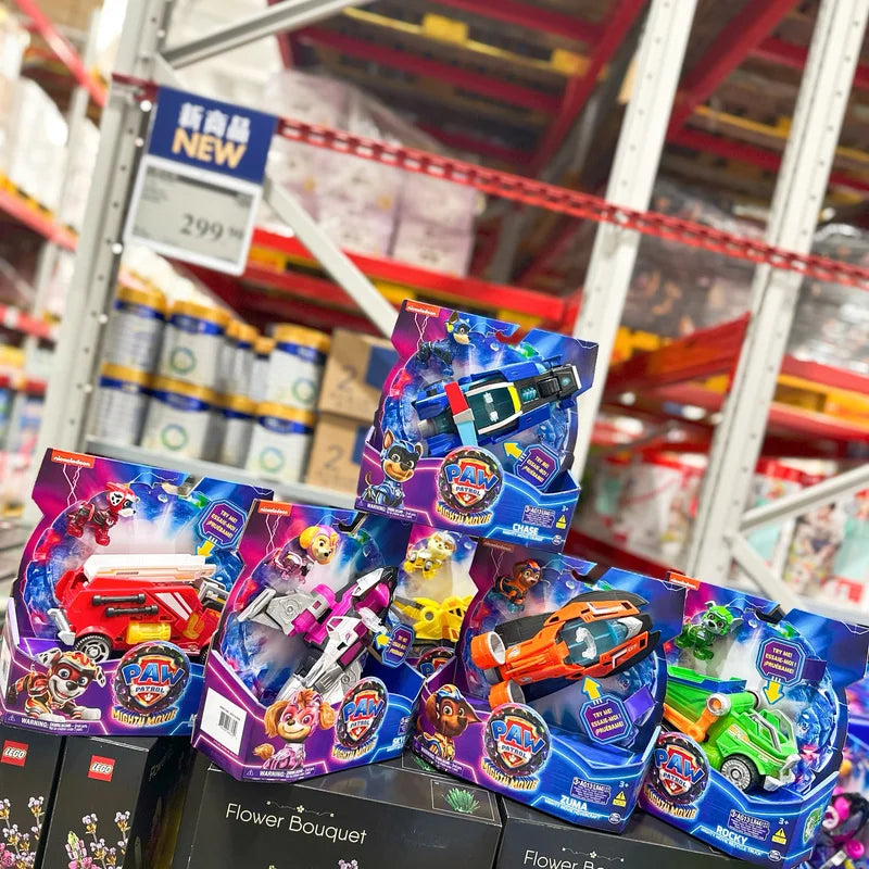 in stock Paw Patrol New Genuine Superpower Rescue Vehicle Chase Skye Marshall Deluxe Transforming Vehicle With Lights And Sounds