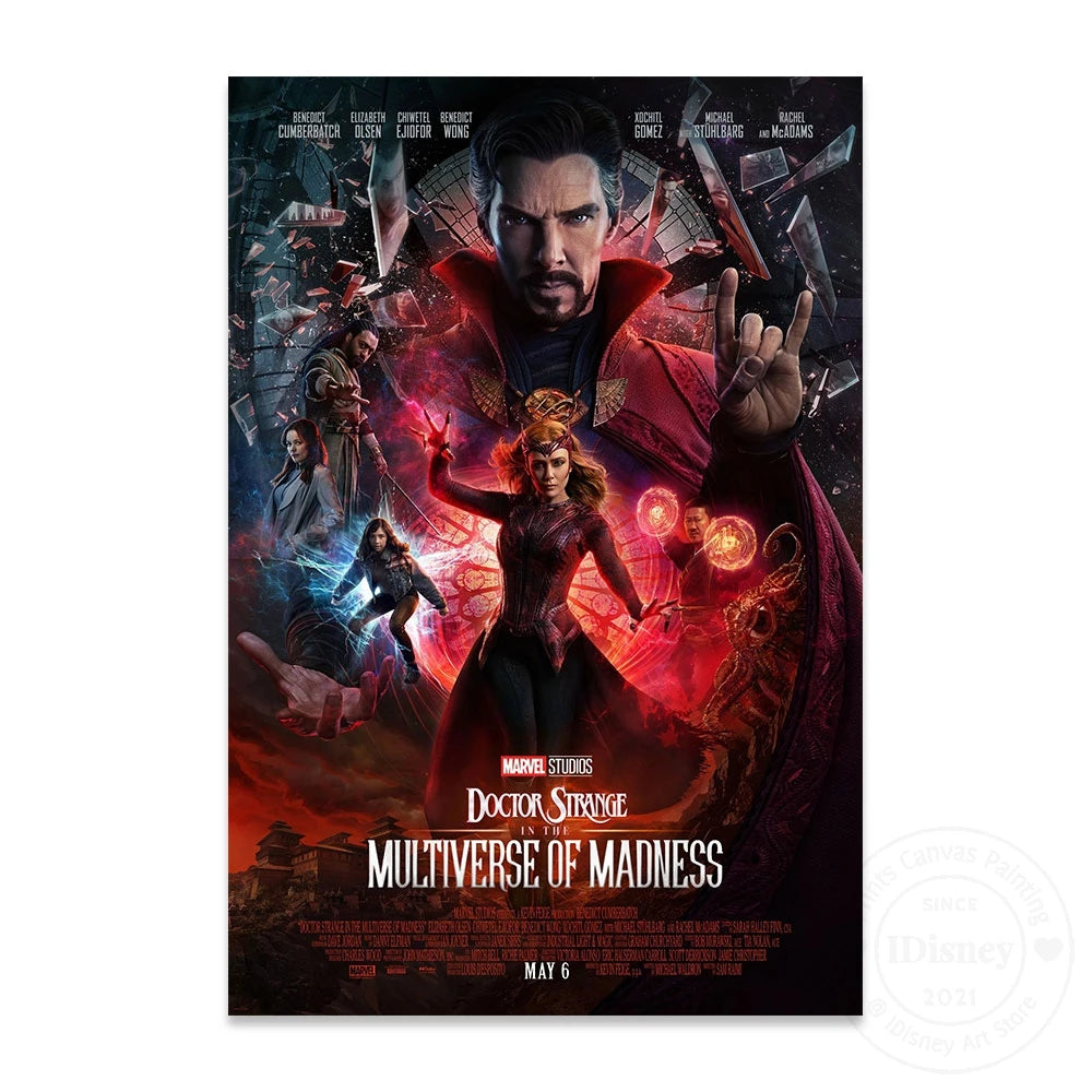 Marvel Marvel Doctor Strange In The Multiverse Of Madness New Movies Poster Films Print Canvas Paintings Room Home Decor