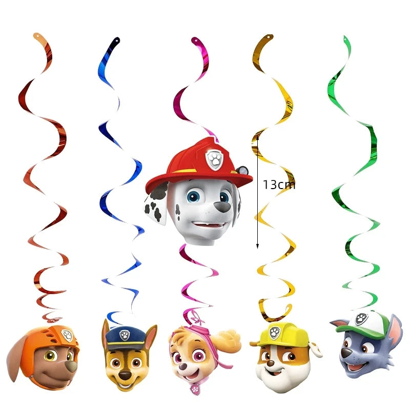 New Paw Patrol Birthday Party Decor Dogs Skye Disposable Tableware Tablecloth Plate Cup Gift Bag Kids Boy Favor Gifts Kids Toys