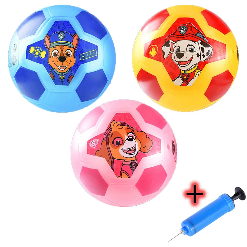 Paw Patrol Theme Cartoon Anime Football Kids Sport Training Outdoor Supplies Children's Rubber Ball Toys Birthday Gifts Fun Toys