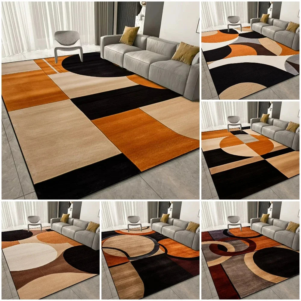 Luxury Geometric Carpets for Living Room Decor Sofa Large Area Home Rugs for Bedroom Soft Non-slip Mat for Kitchen Doormat