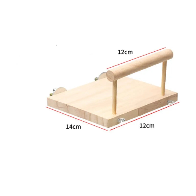 Parrot Toys New Swing Toy Wooden Bird  Perch Stand Playstand With Chewing Beads Playground for Budgie Birds Accessories for Cage