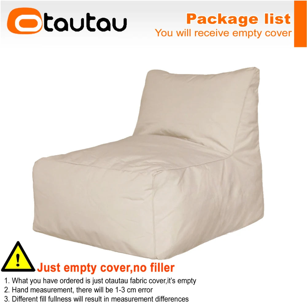 OTAUTAU Outdoor Oxford Bean Bag Lounger Cover Swim Pool Float Sofa Bed Pouf SF508【No Filler!Need To Buy Filler By Yourself !】