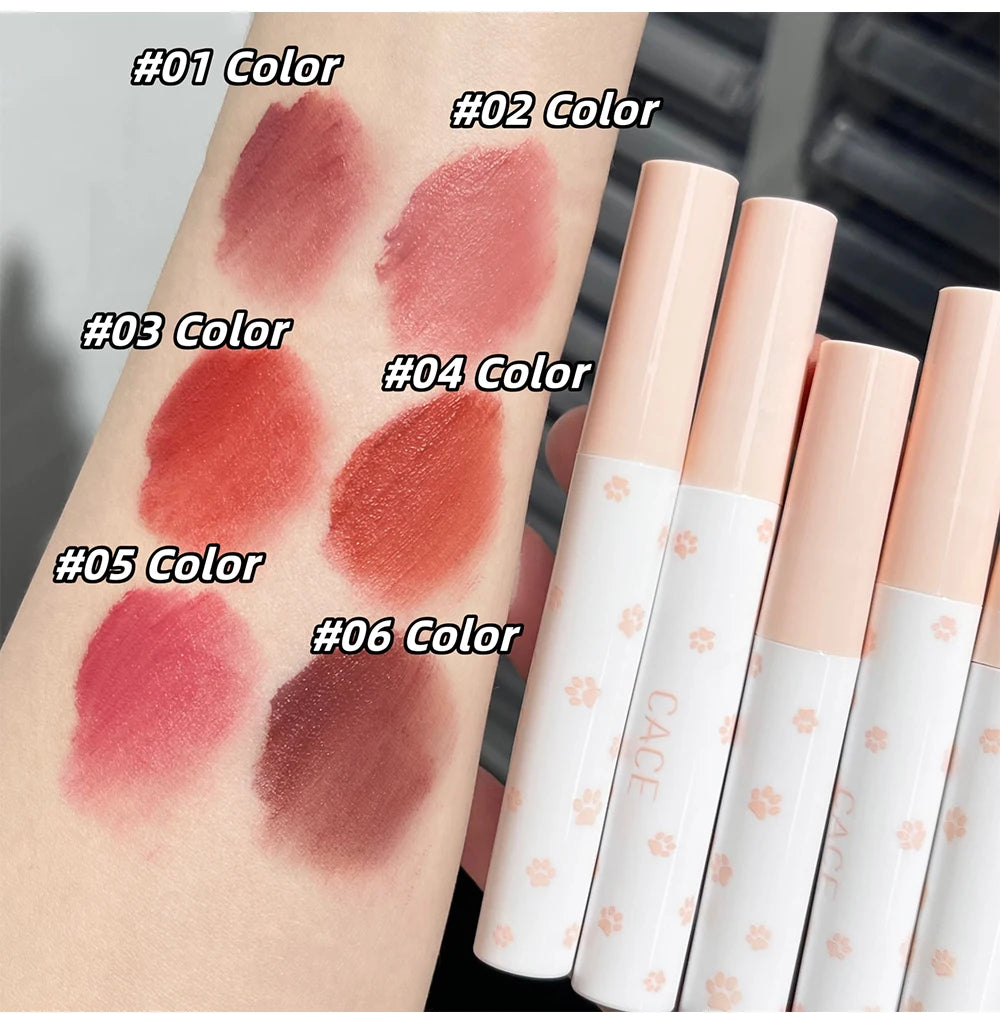 Ensemble cosmétique de maquillage . Brillant à lèvres Velours mat .