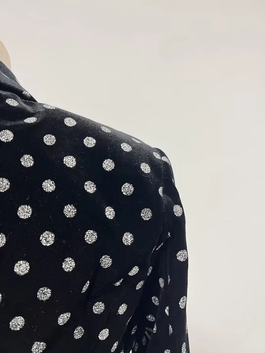 Blazer pour femmes col cranté manches longues