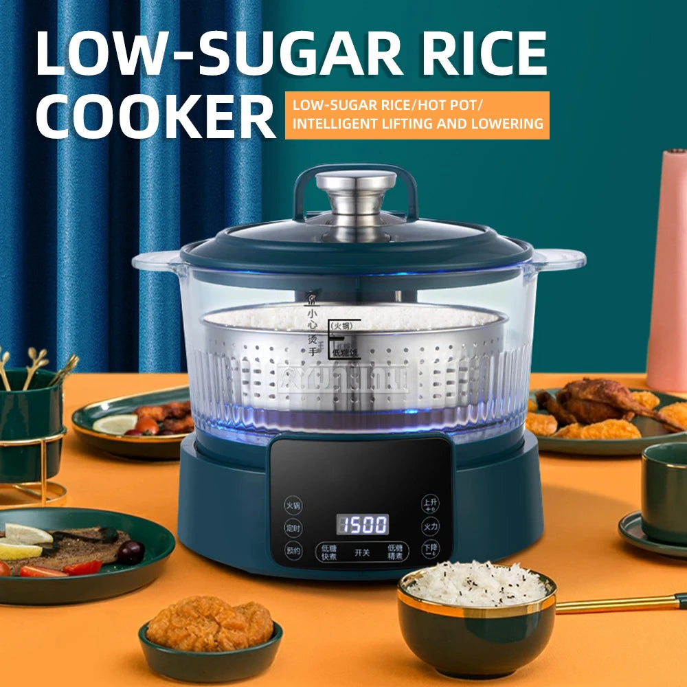 3L  Rice Soup Separation Lifting Electric Hot Pot Sugar-controlled Rice Cooker Household Intelligent Health Pot