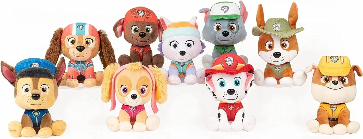 Original Paw Patrol 15.2cm 6'' Chase Skye Everest Tracker Cat Anime Plush Doll patrouille birthday Gift Children Toy