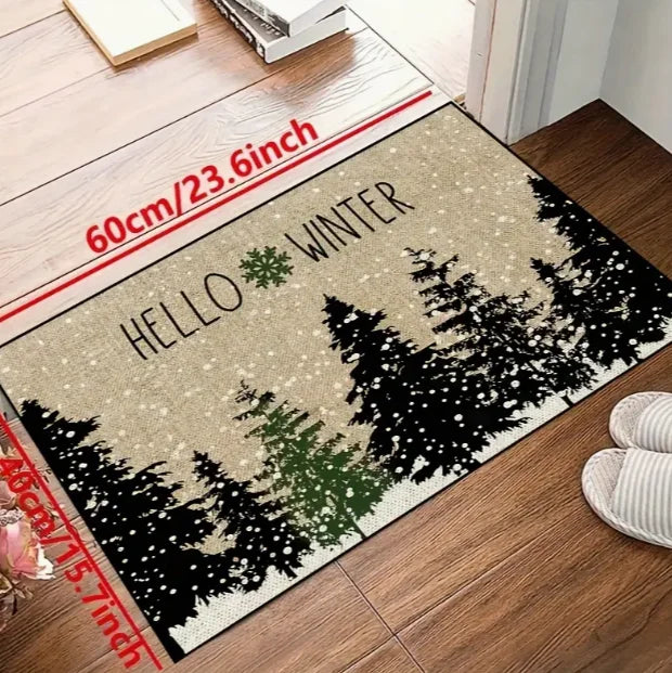 Christmas Gnome Pattern Door Mat Soft Carpet  Living Room Kitchen Bedroom Bathroom Laundry Room Christmas Christmas Home Decor