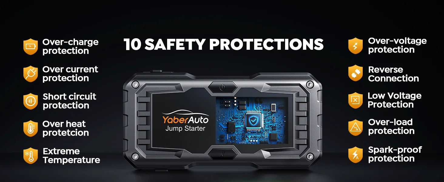 Yaber 4000A Car Jump Starter Power Bank Portable Car Battery Emergency Boosters Starting Device Car Starter 2025