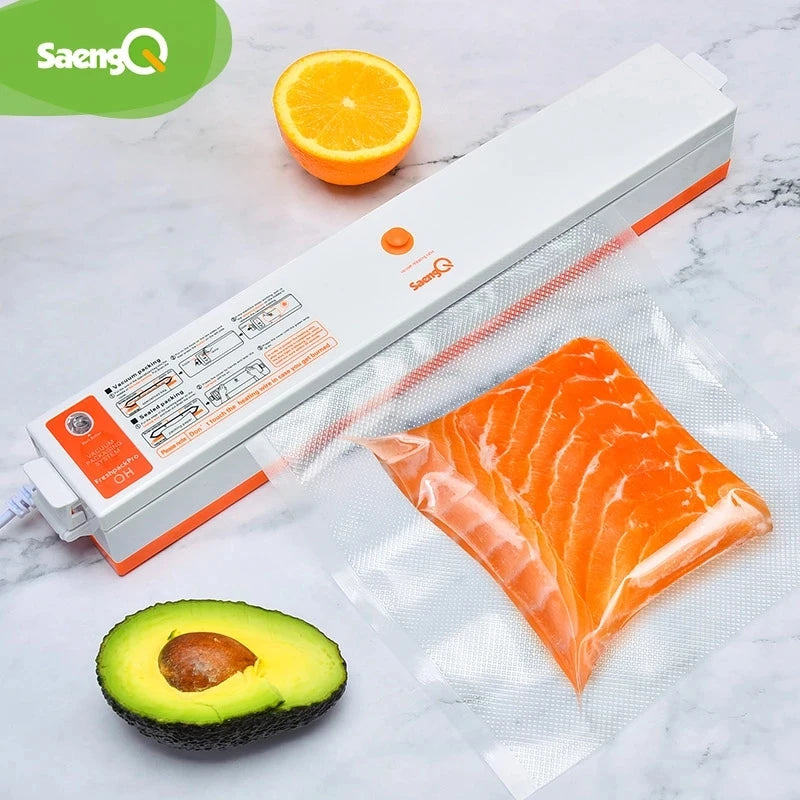 SaengQ Vacuum Sealer Packaging Machine Including 15pcs For Home Kitchen  Food Saver Bags Commercial Vacuum Food Sealing