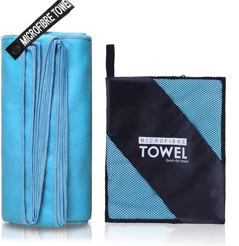 Quick-Drying Bath Towel Microfiber Bathroom Towel With Portable Bag Highly Absorbent & Fast Drying for the Body After Bathing