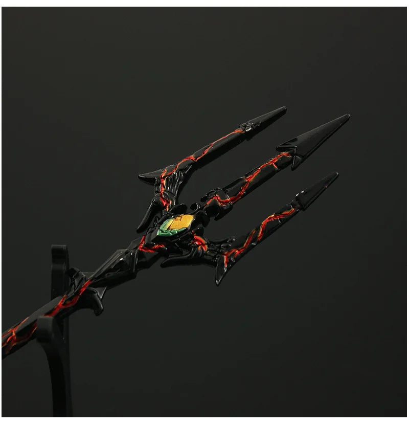 Douluo Continent Weapon Sword  Sea God trident Tang san Anime Weapons Keychain Katana Swords Samurai Weapon Model Gift Boys Toys