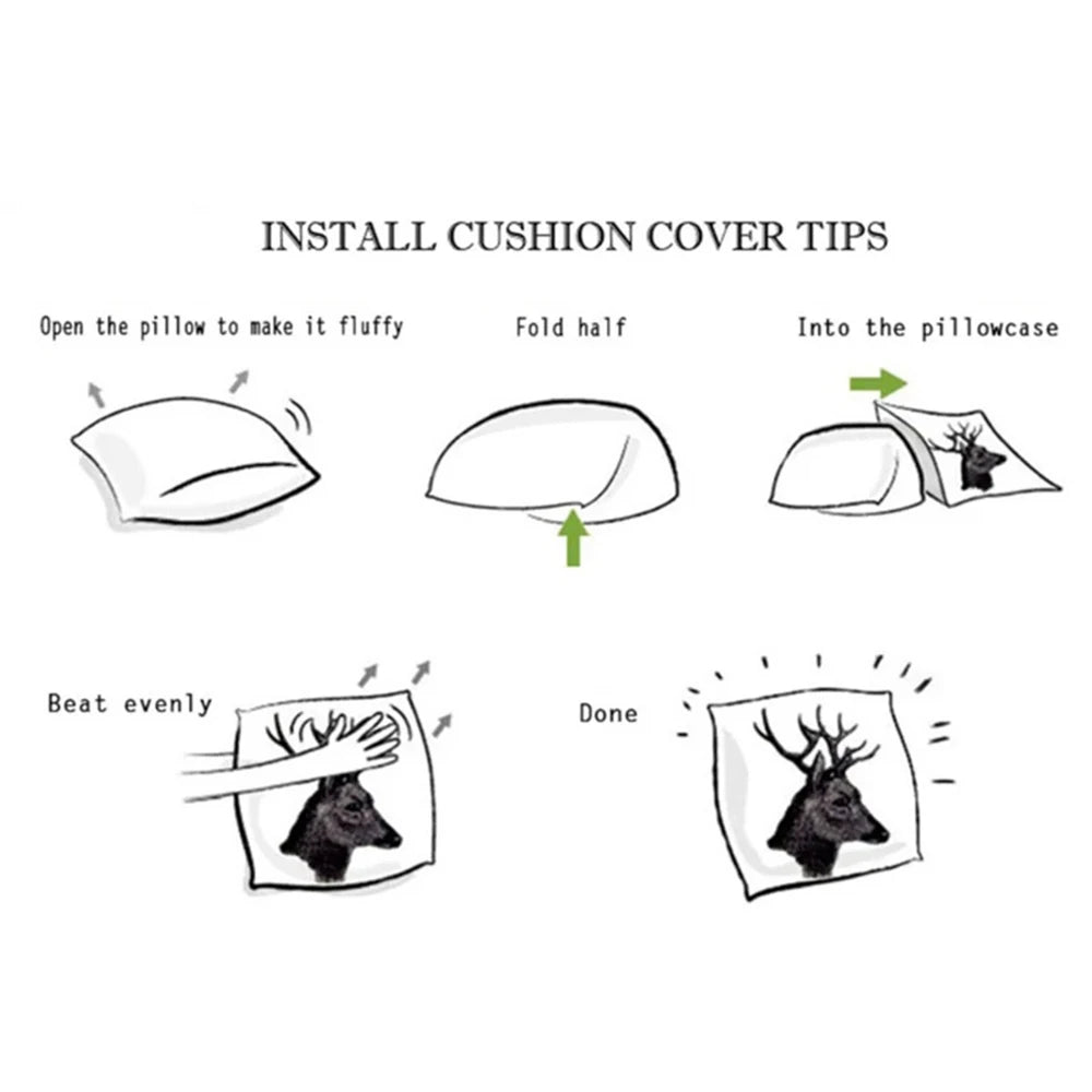 Christmas Plaid Pillow Case Sofa Living Room Bedroom Double-sided Printing Square Cushion Nap Time Pillow Case