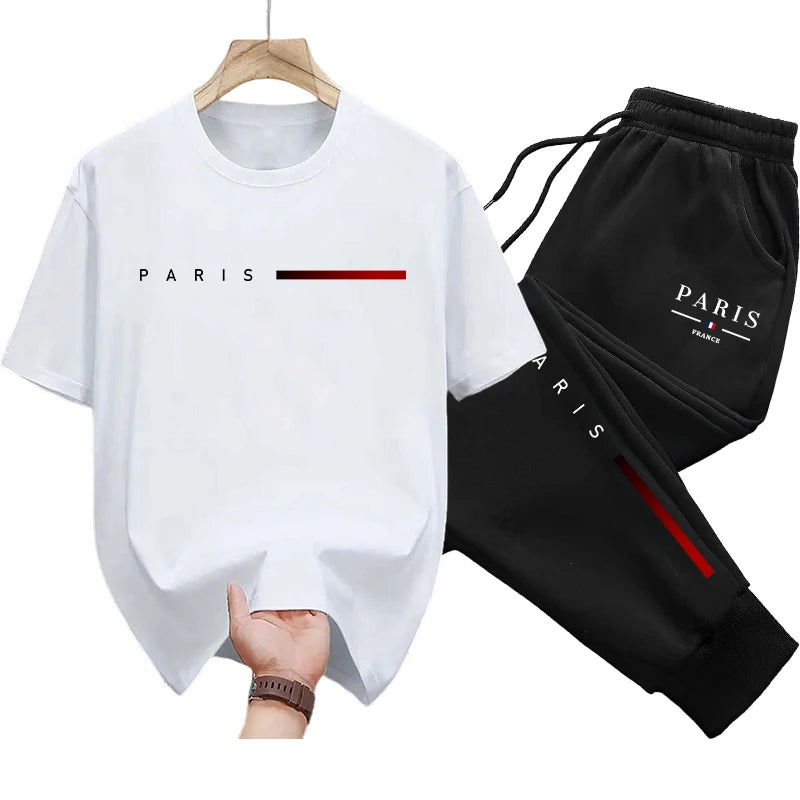 Ensemble 2 pièces Pantalon & T-shirt de survêtement PARIS Collection 2025