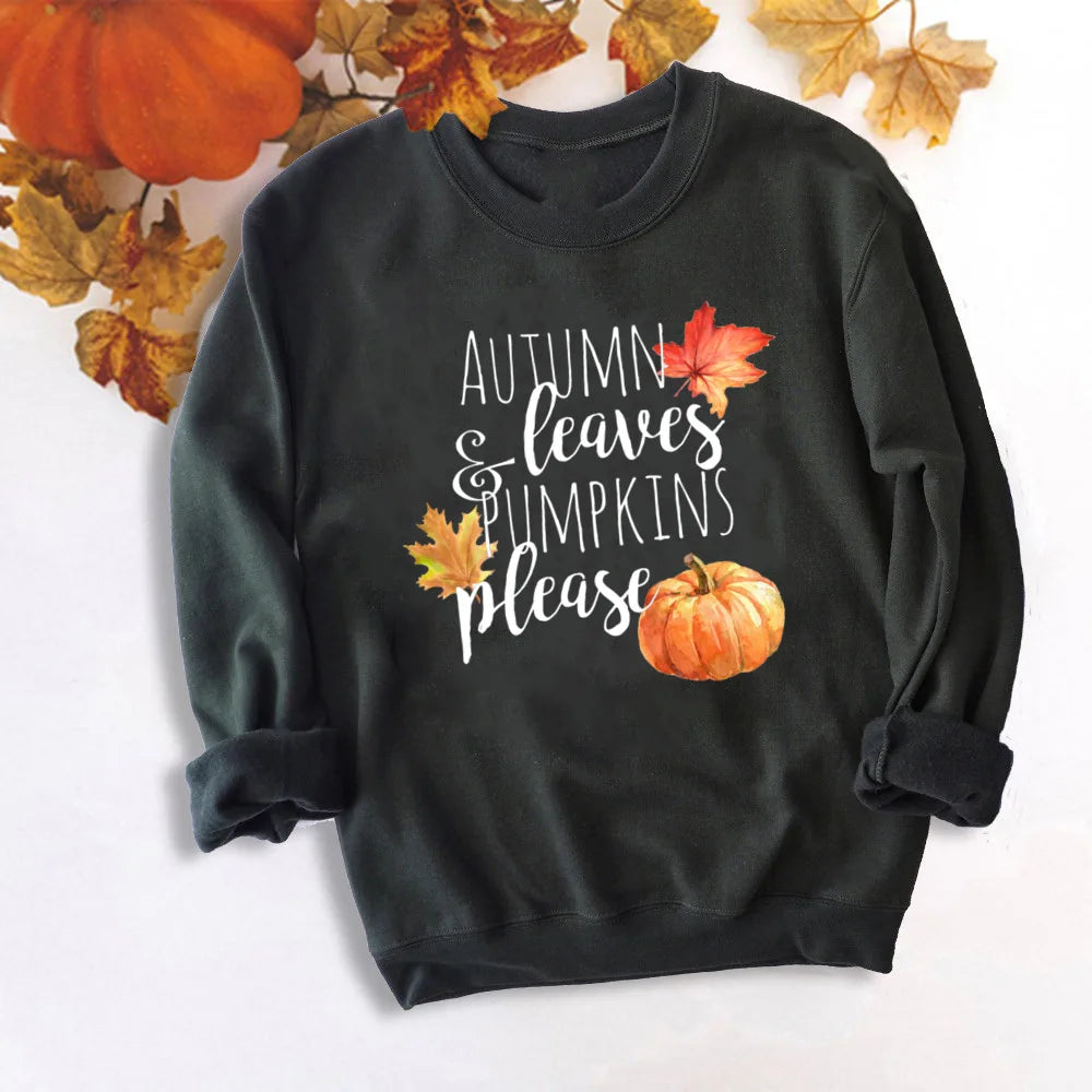 Just A Girl Who Loves Fall Sweatshirt Thankful Grateful Blessed Hoodie Women Fashion Thanksgiving Pullover Top Halloween Clothes
