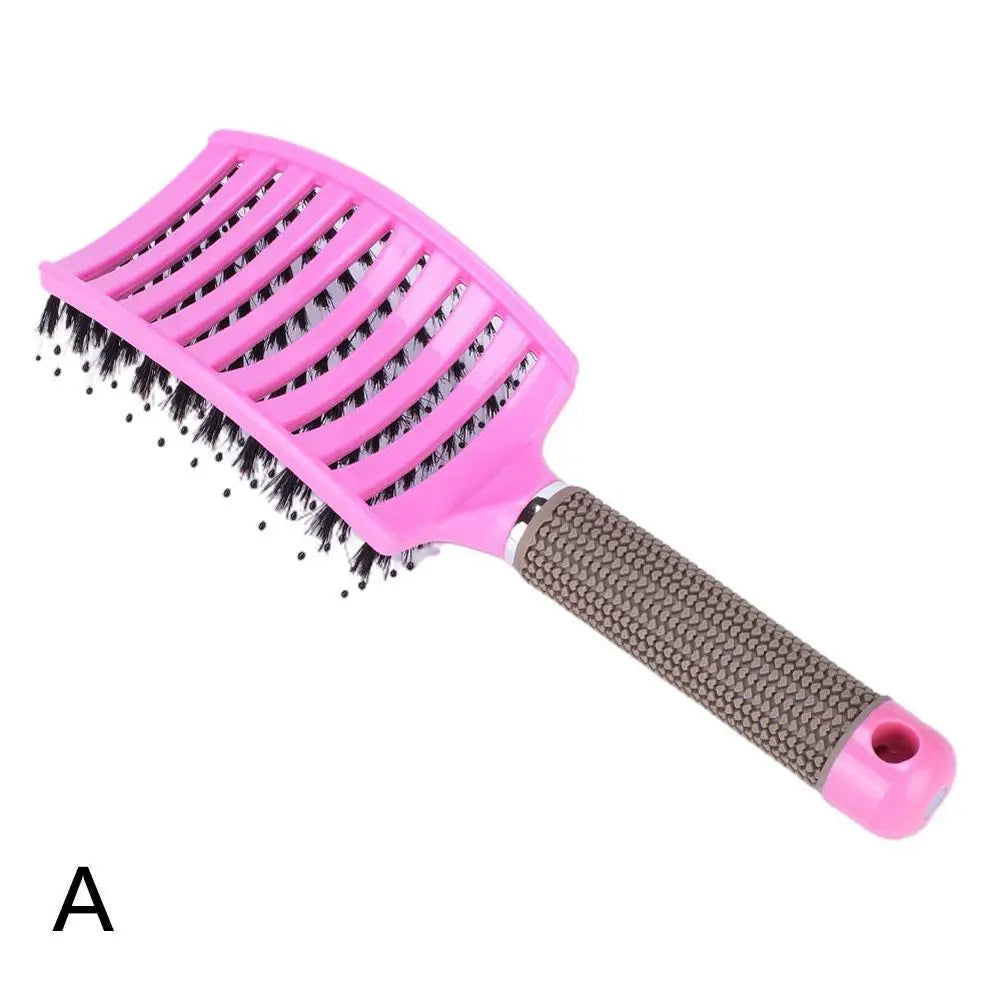 Brosse à cheveux bouclés .