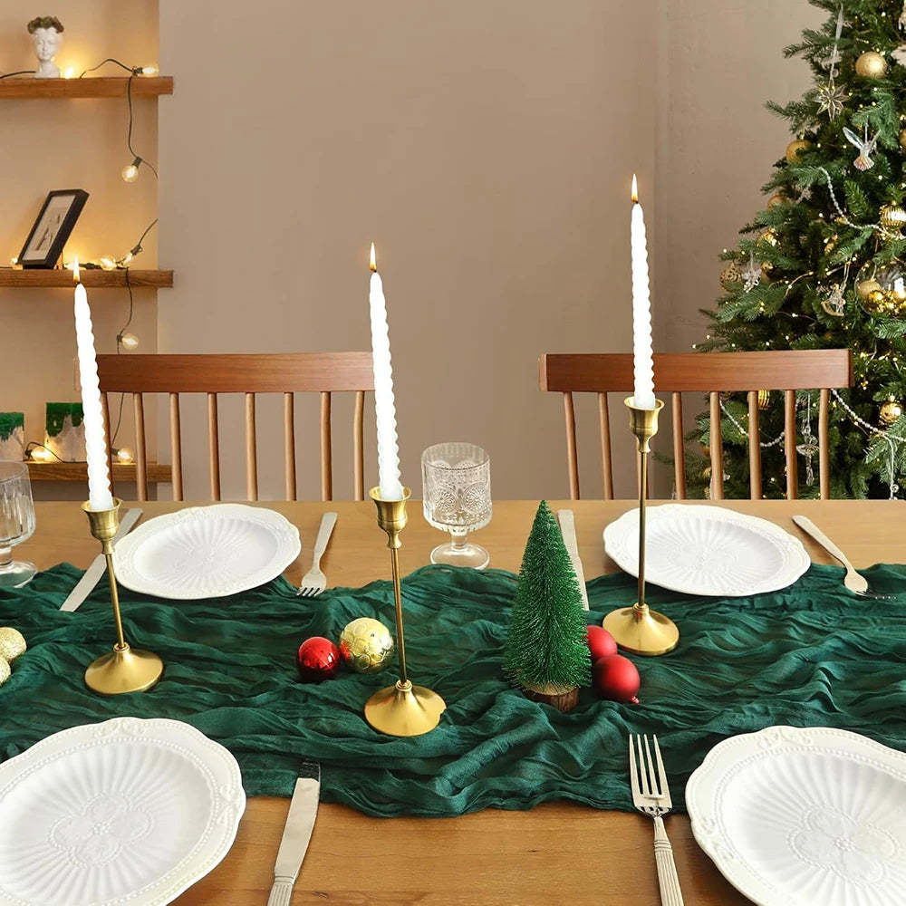 Lilac Purple Cheesecloth Table Runner Boho Rustic Gauze Lavender Purple Table Runner Wedding Bridal Shower Birthday Decoration