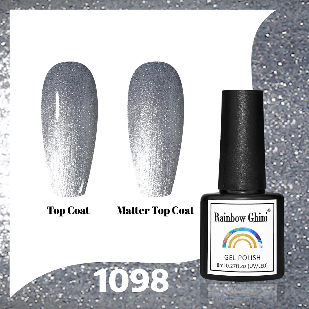 Gel Vernis à ongles semis permanents Paillettes 8Ml 150 couleurs