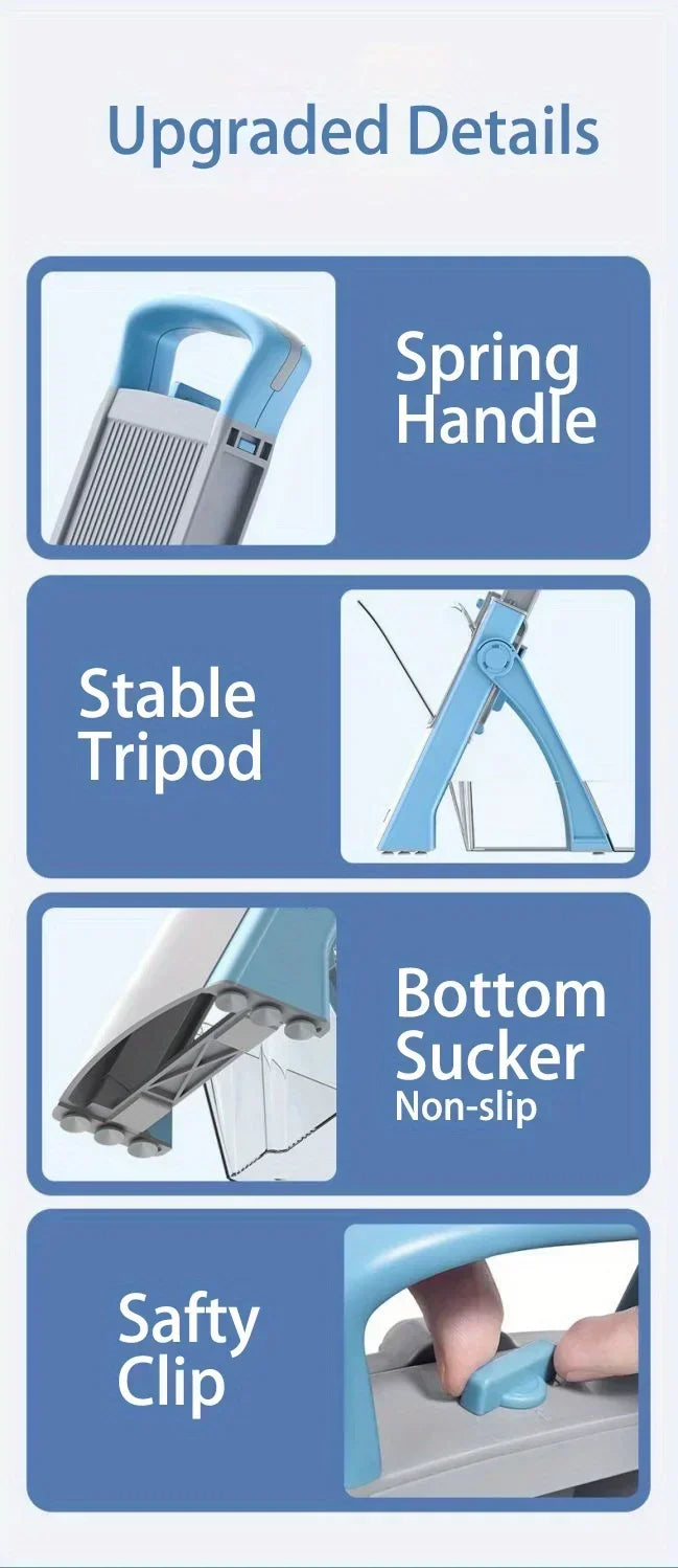 1 Multifunctional Vegetable and Fruit Slicer and Grater Set - Efficiently Chop, Grate and Slice Potatoes and More Kitchen Tools