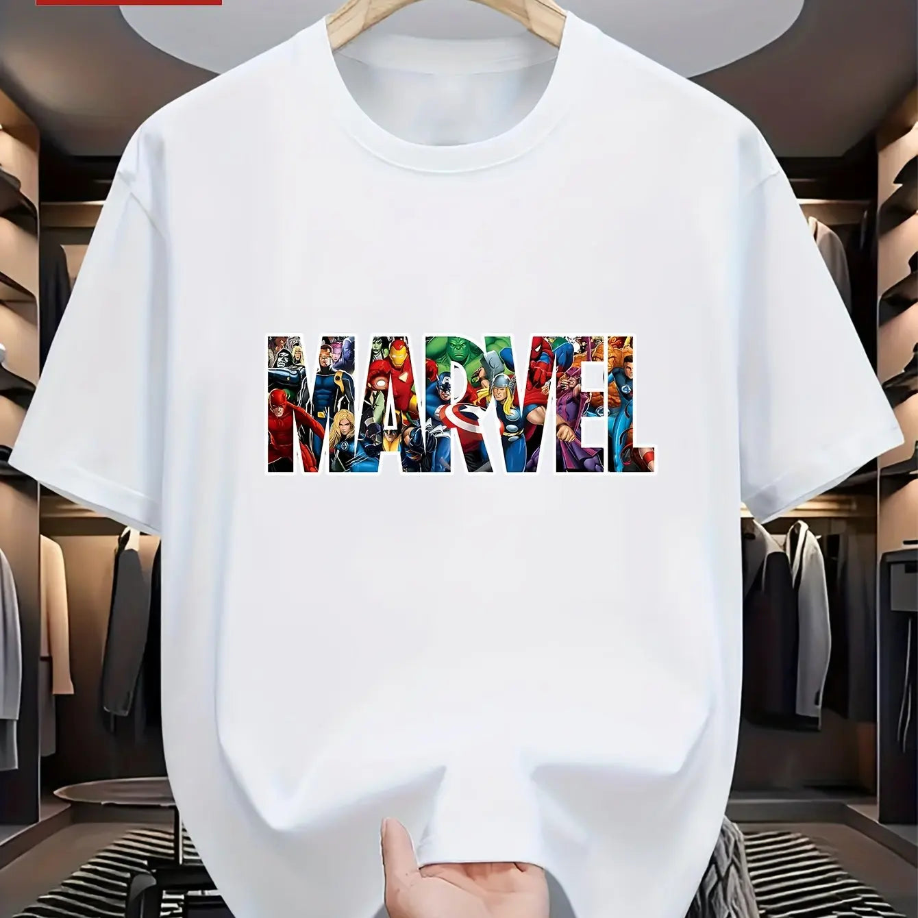 Marvel Logo Boys Summer T-shirt Father and Son Kids Family Parent-child Clothing Casual Oversized Men's Short Sleeves Y2k Top