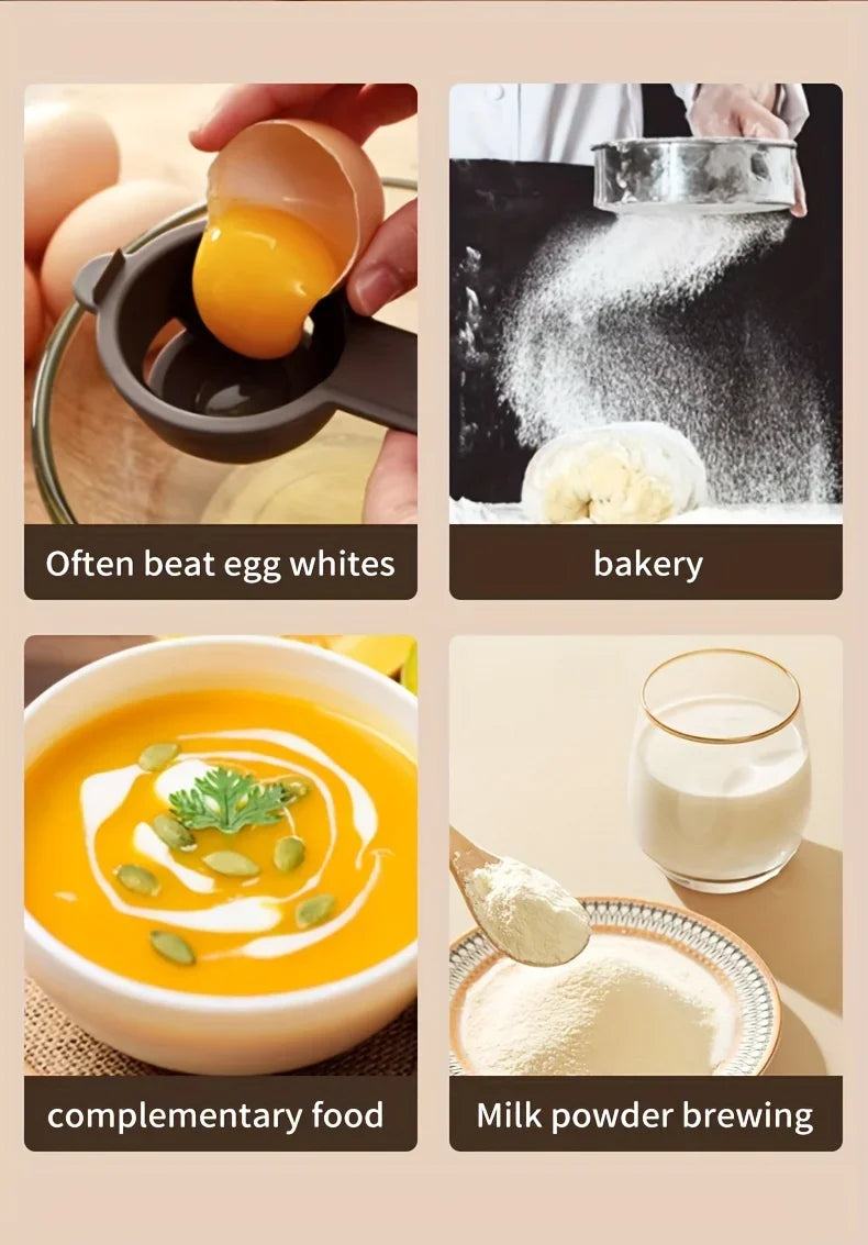 Handheld Wireless Electric Blender Milk Foamer Coffee Whisk Mixer Egg Beater Mini Frother Handle Stirrer Cappuccino Maker Tools