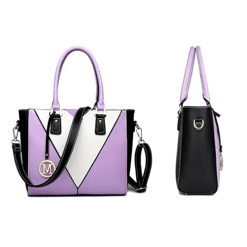 Miss Lulu WOMEN'S Handbag Shoulder bag V Shaped Design Shopper Removable Shoulder belt Synthetic leather