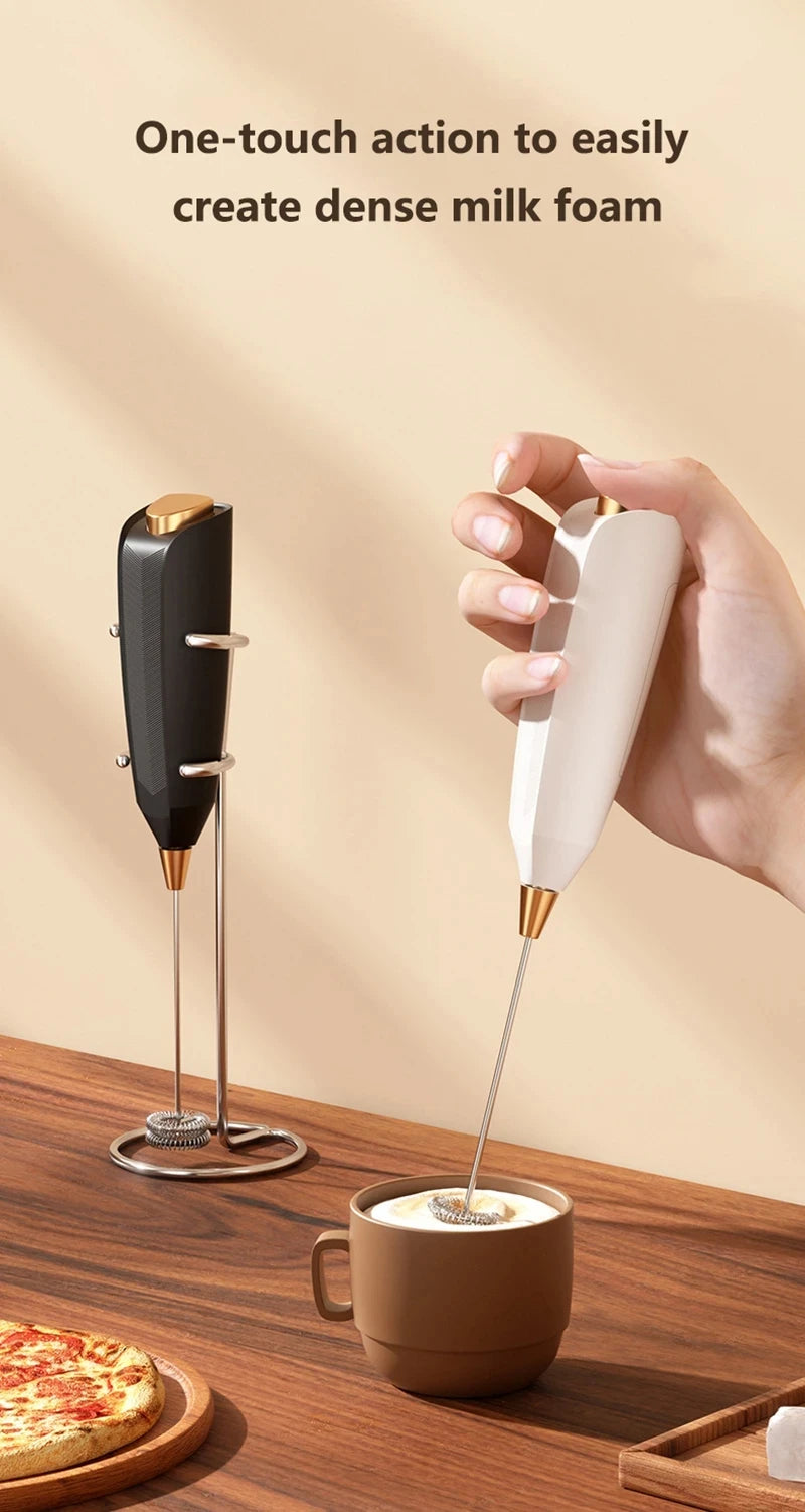 Xiaomi Wireless Electric Milk Frother Handheld Coffee Foam Maker for Latte Cappuccino Rechargeable Food Safe Fast Cream Frothing