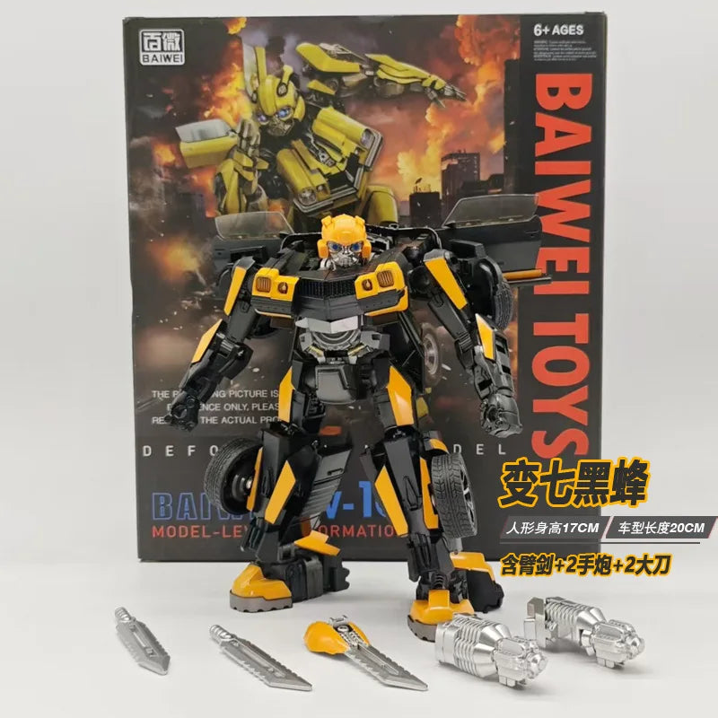 BAIWEI TW1032 Transformation TW-1032 TW1032B TW-1032B Bee Rise of The Beasts Movie 7 KO SS100 Movie Action Figure Robot Toys