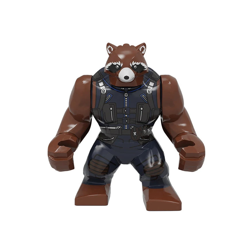 Hot Marvel movie Avengers DIY superhero 3D model character set building block assembly toy children's birthday gift boy girl